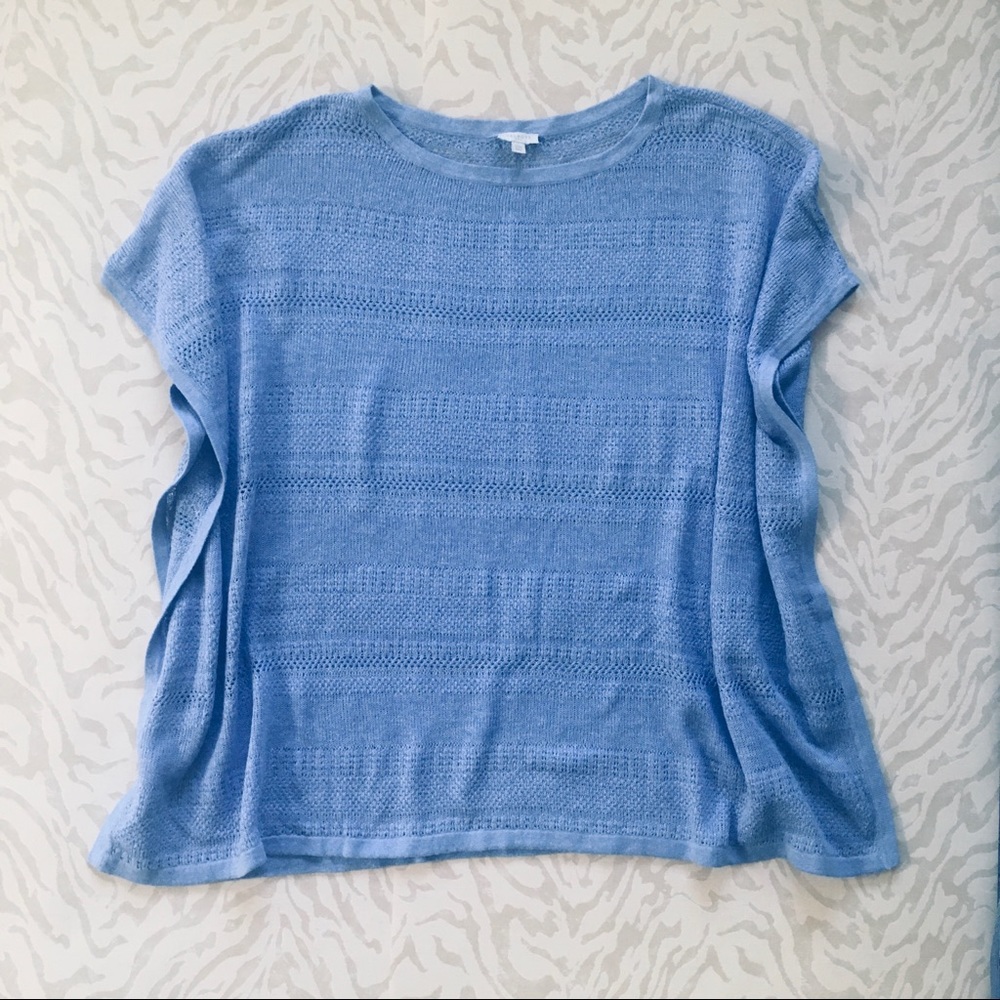 Talbots Carolina Blue Lightweight Poncho, Size S/M